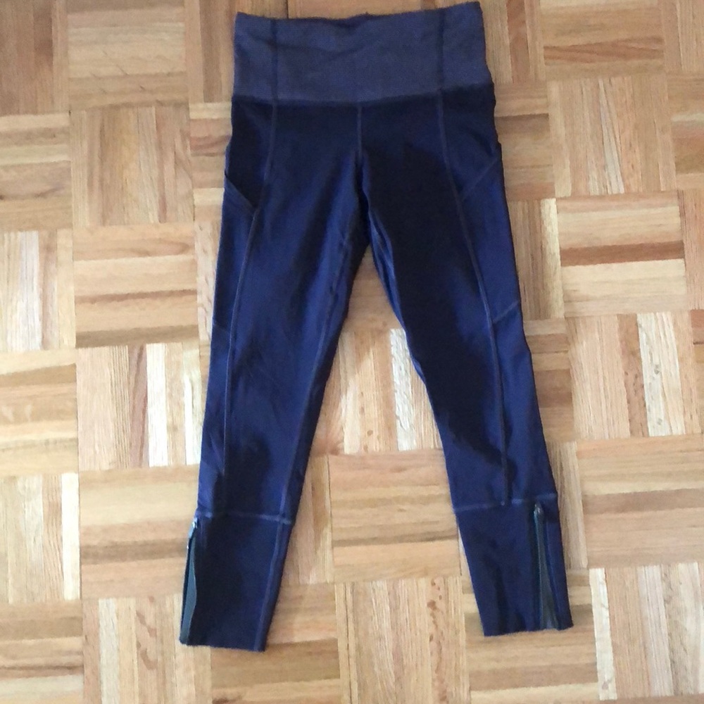 Lululemon purple running pants.